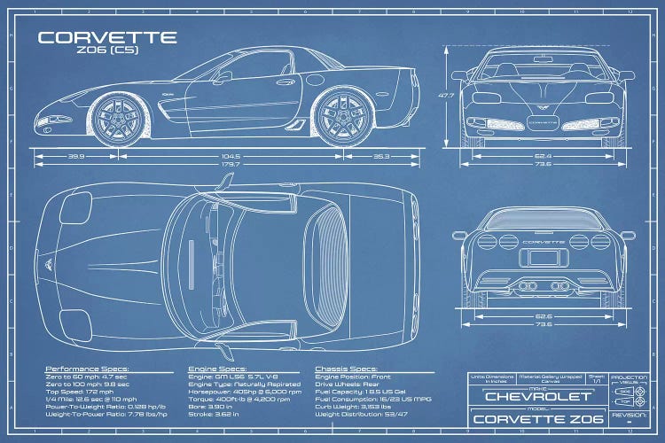 Corvette (C5) Z06 Blueprint