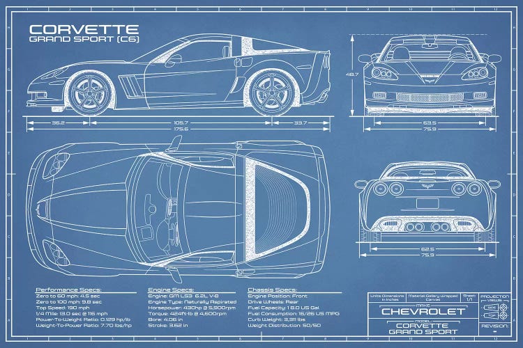 Corvette (C6) Grand Sport Blueprint