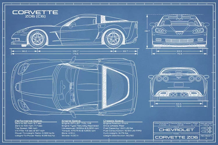 Corvette (C6) Z06 Blueprint