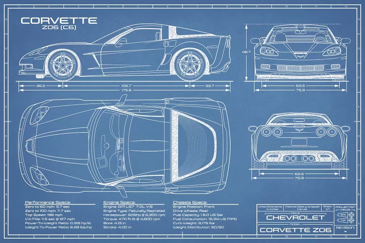 Corvette (C6) Z06 Blueprint