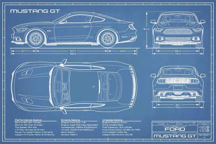 Mustang GT (2015-2017) Blueprint