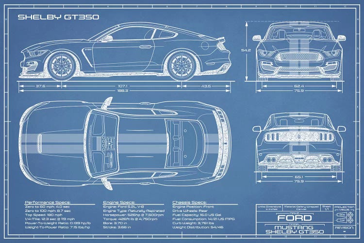 Shelby GT350 (2015-2019) Blueprint