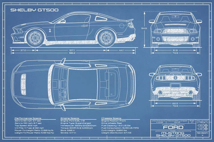 Shelby GT500 (2013-2014) Blueprint