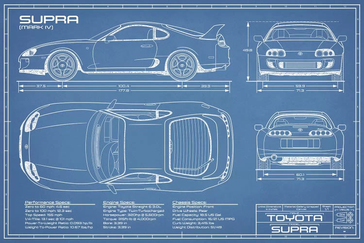 Toyota Supra MKIV Blueprint