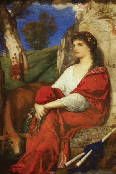 The Muse Euterpe by Arnold Böcklin canvas print