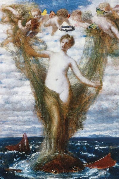 Venere Anadiomene by Arnold Böcklin canvas print