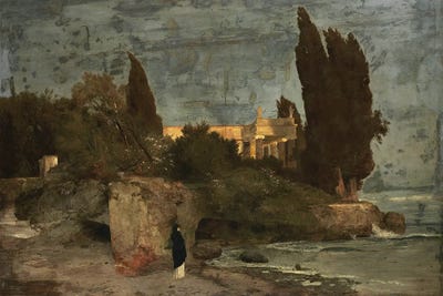 Villa By The Sea I (1864) by Arnold Böcklin canvas print