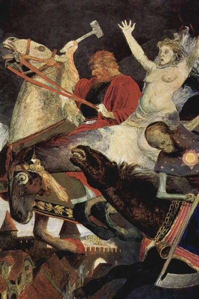 War by Arnold Böcklin canvas print