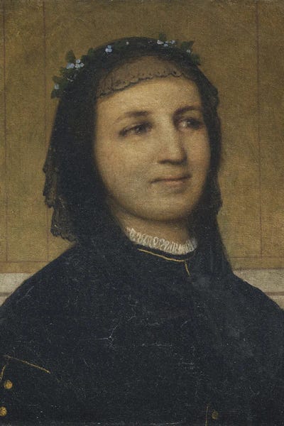 Romanticism: Portrait Of Margaretha Antoinette Mähly-Schermar by Arnold Böcklin
