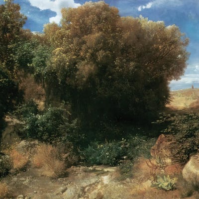 Campagna Landscape by Arnold Böcklin canvas print