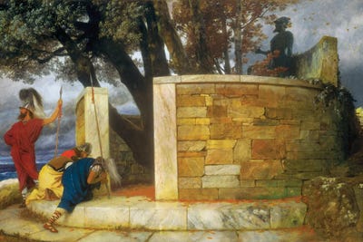 The Sanctuary Of Hercules by Arnold Böcklin canvas print