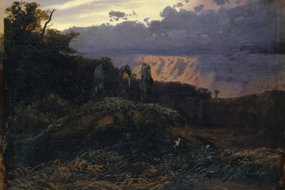 The Megalithic Grave by Arnold Böcklin canvas print