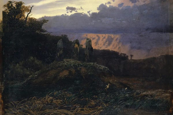 Romanticism: The Megalithic Grave by Arnold Böcklin