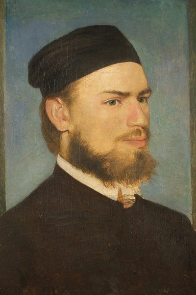 Romanticism: The Painter Franz Von Lenbach by Arnold Böcklin