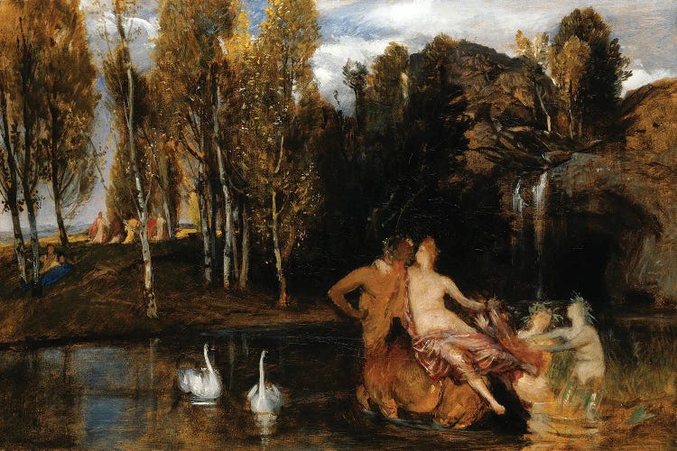 Arnold Böcklin: The Realms Of The Blessed by Arnold Böcklin