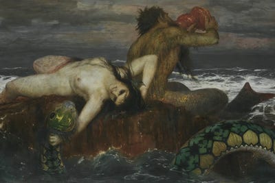 The Nereid by Arnold Böcklin canvas print