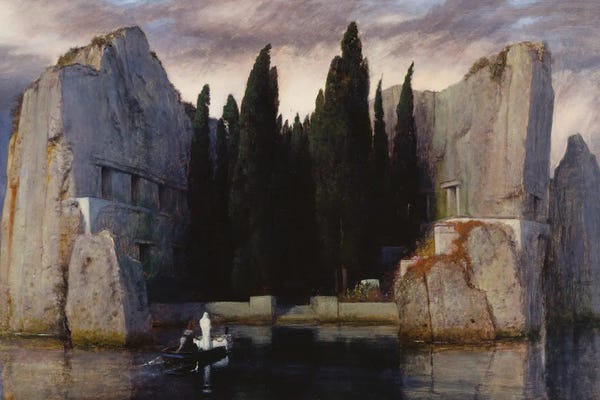 Cliffs: The Isle Of The Dead Iii (Alte Nationalgalerie, Berlin) by Arnold Böcklin