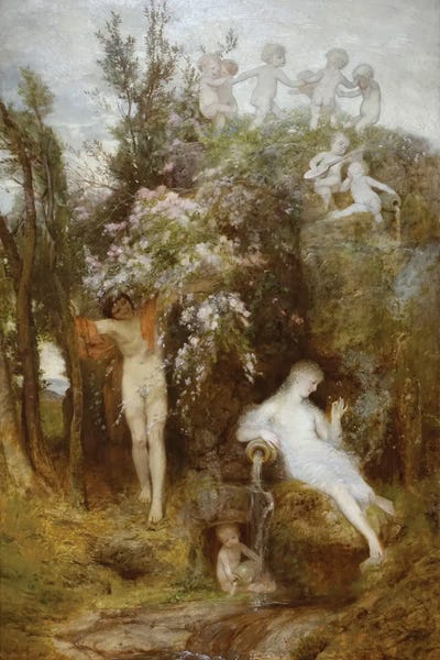 Love Spring by Arnold Böcklin canvas print