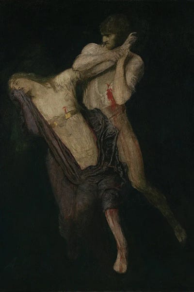 Romanticism: Paolo And Francesca (1893) by Arnold Böcklin