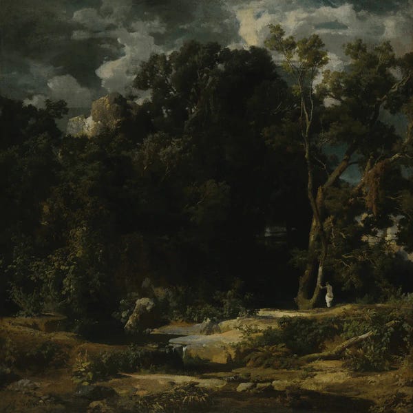 Romanticism: Roman Landscape (Römische Landschaft) - Google Art Project by Arnold Böcklin