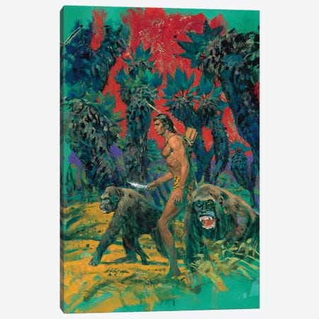 Tarzan & The Mad Men Cover Canvas Print #ABT1} by Robert Abbett Canvas Print