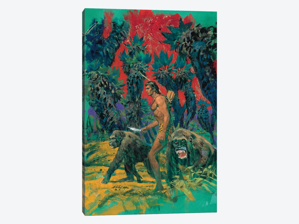 Tarzan® and the Madman by Robert Abbett 1-piece Canvas Print