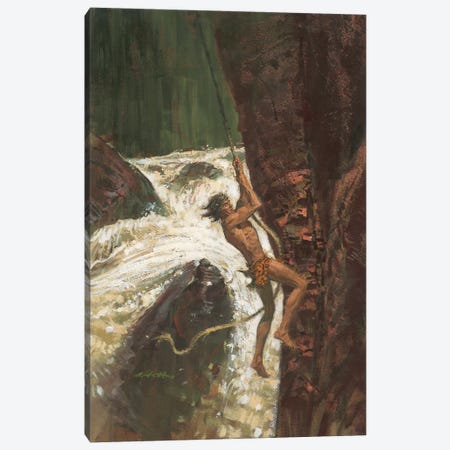 Tarzan® the Terrible Canvas Print #ABT4} by Robert Abbett Canvas Art