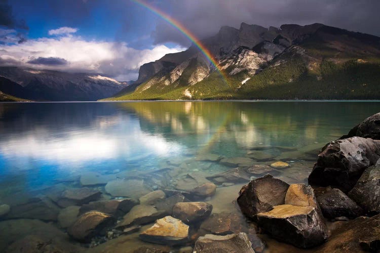 Rainbow Over Lake Minnewanka