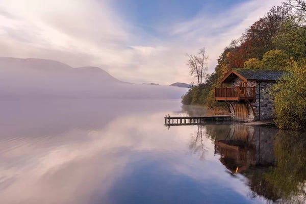 Adam Burton: Ullswater Boathouse by Adam Burton