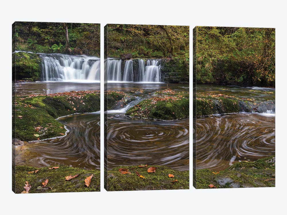 Whirlpool And Waterfalls by Adam Burton 3-piece Canvas Art