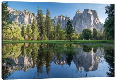 Cathedral Spires, Yosemite Canvas Art Print - Yosemite National Park Art