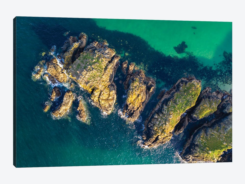 Cornwall From Above by Adam Burton 1-piece Canvas Wall Art