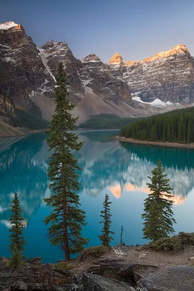 Large Scenic & Landscape Art - Canvas Prints: Sentries of Moraine Lake by Adam Burton
