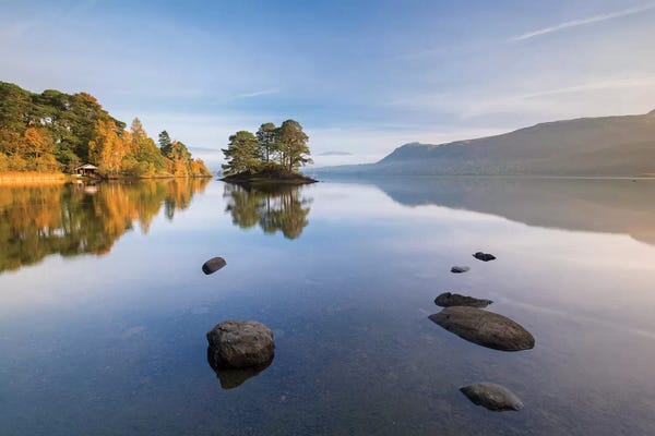 Adam Burton: Derwent Water Reflections by Adam Burton