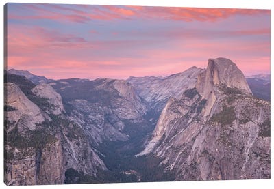 Half Dome From Glacier Point Canvas Art Print - National Park Art