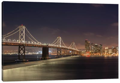 Oakland Bay Bridge II Canvas Art Print - San Francisco Skylines