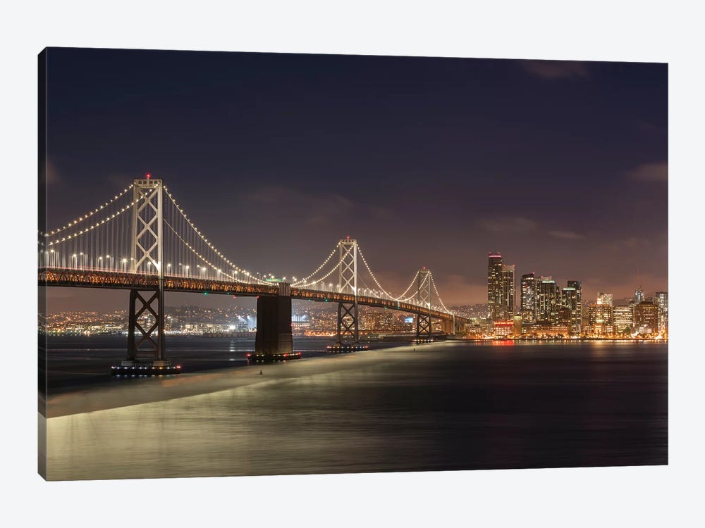 Oakland Bay Bridge II by Adam Burton 1-piece Canvas Art