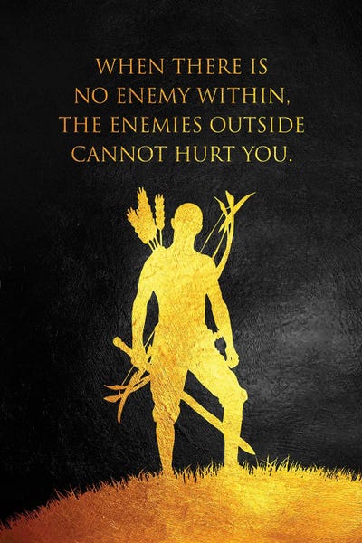 No Enemy Within - African Proverb by Adrian Baldovino canvas print