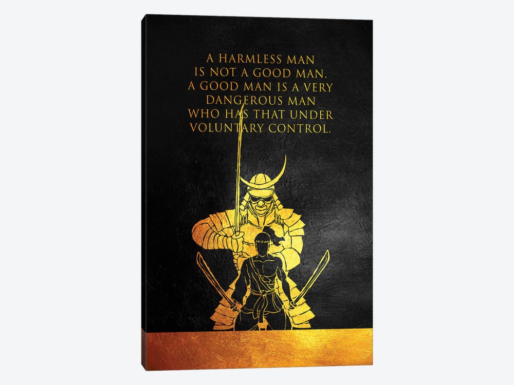 A Good Man - Samurai Motivation by Adrian Baldovino 1-piece Art Print