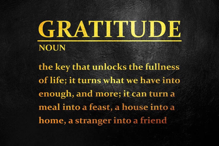 Gratitude