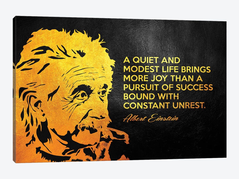 Albert Einstein Inspirational Quote by Adrian Baldovino 1-piece Art Print