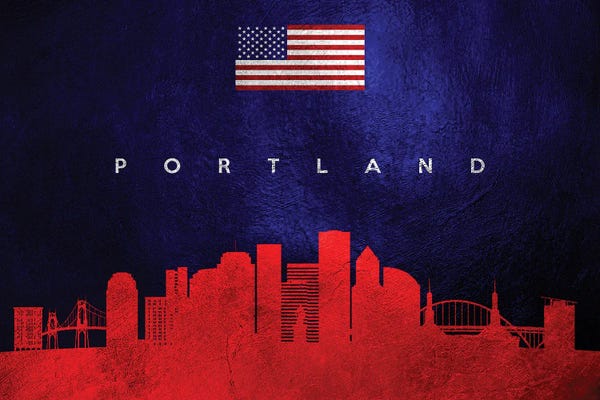 Oregon: Portland Oregon Skyline by Adrian Baldovino