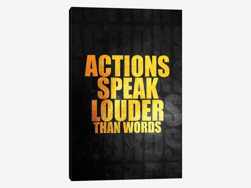 Actions Over Words by Adrian Baldovino 1-piece Canvas Art