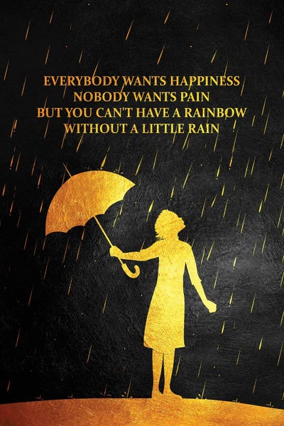 Black & White & Gold: No Rain No Rainbow by Adrian Baldovino