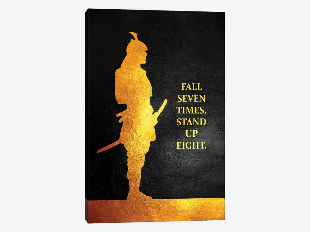Fall 7 Times Stand Up 8 by Adrian Baldovino 1-piece Art Print