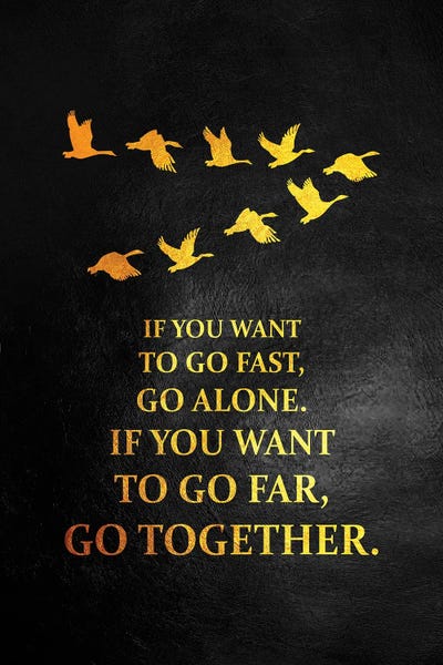 Minimalist Quotes: Go Together by Adrian Baldovino
