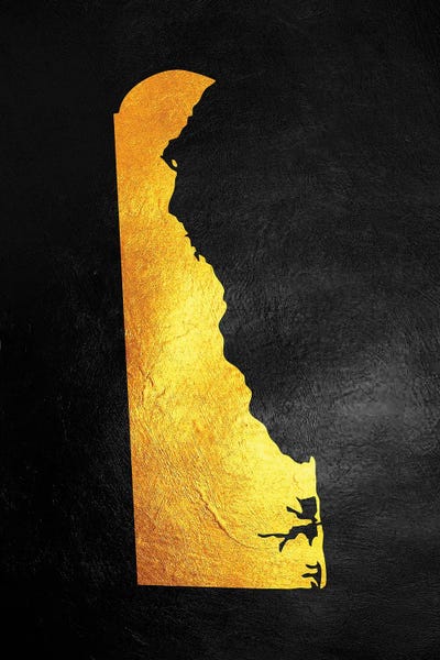 Delaware: Delaware Gold Map by Adrian Baldovino