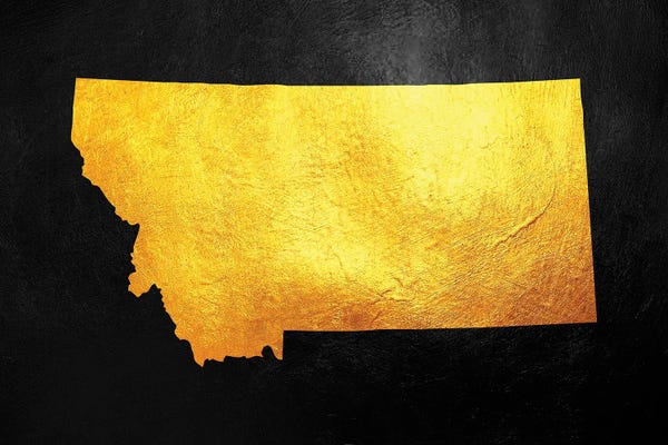 Montana: Montana Gold Map by Adrian Baldovino
