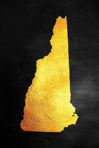 New Hampshire: New Hampshire Gold Map by Adrian Baldovino