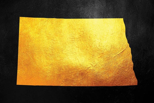 North Dakota: North Dakota Gold Map by Adrian Baldovino